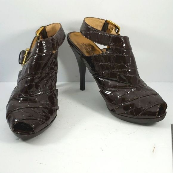 Chocolate Brown Heels by Michael Kors Size 10M. S804 - Picture 2 of 7